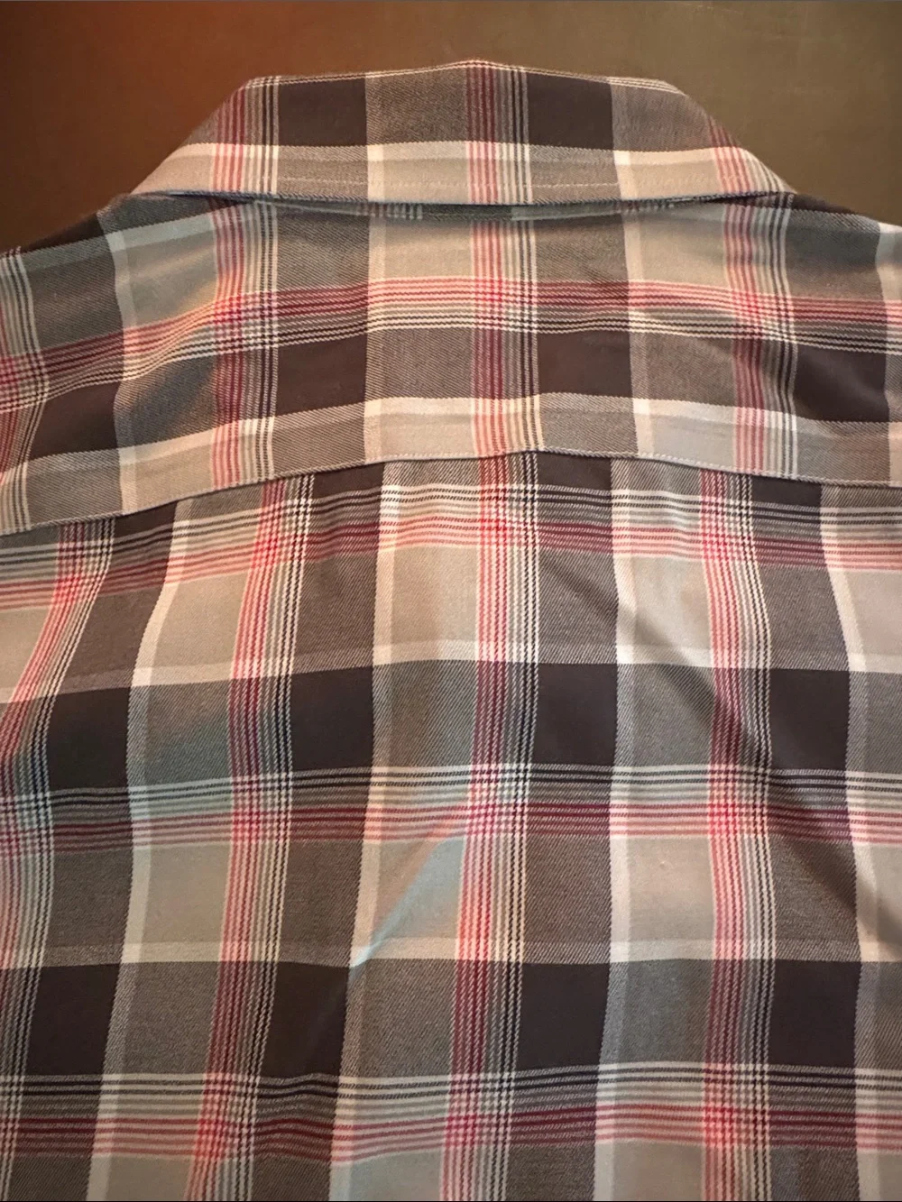 Banana Republic Men's Plaid Button-Down Shirt - Black, Gray & Pink